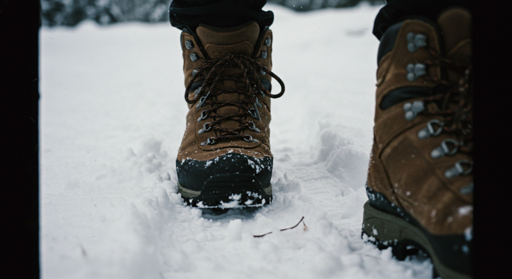 Lace your boots for hiking in snow - BUCKFISH