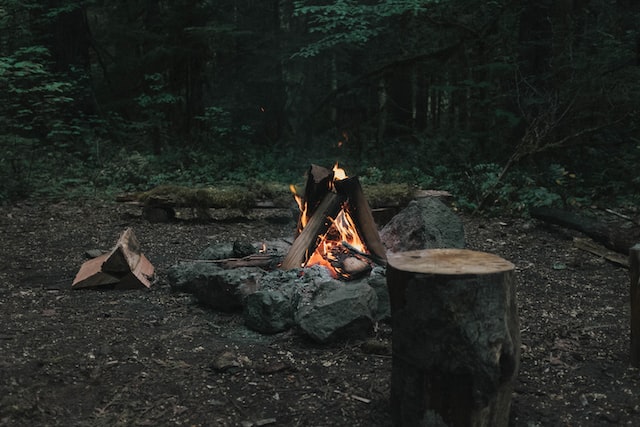 teepee campfire - BUCKFISH