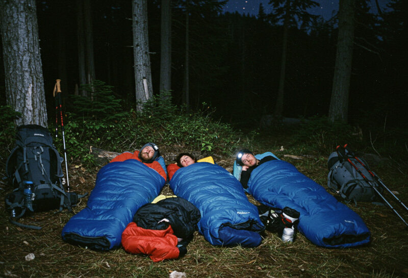 Sleeping under the stars while camping - BUCKFISH